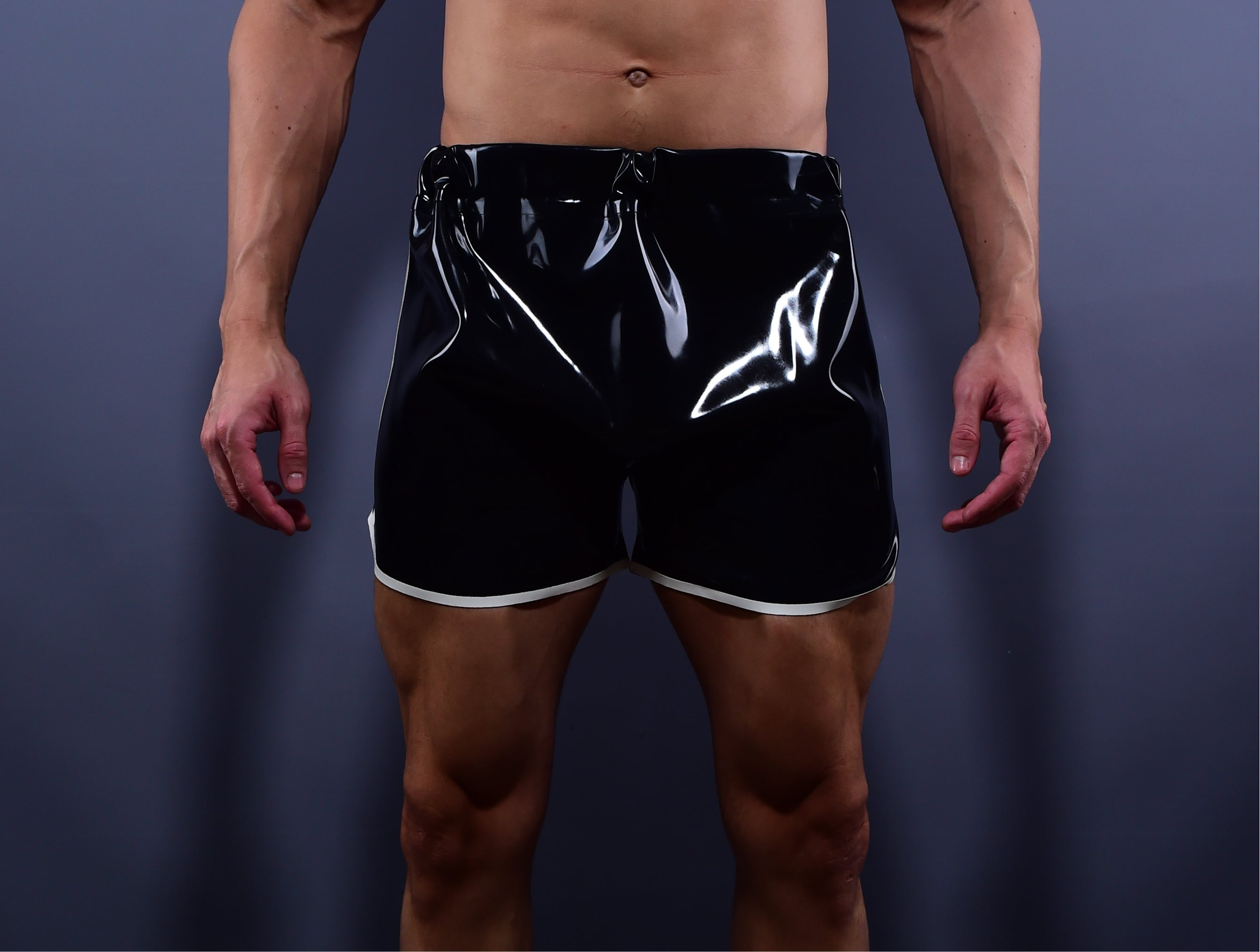 Trackline Latex Running Shorts