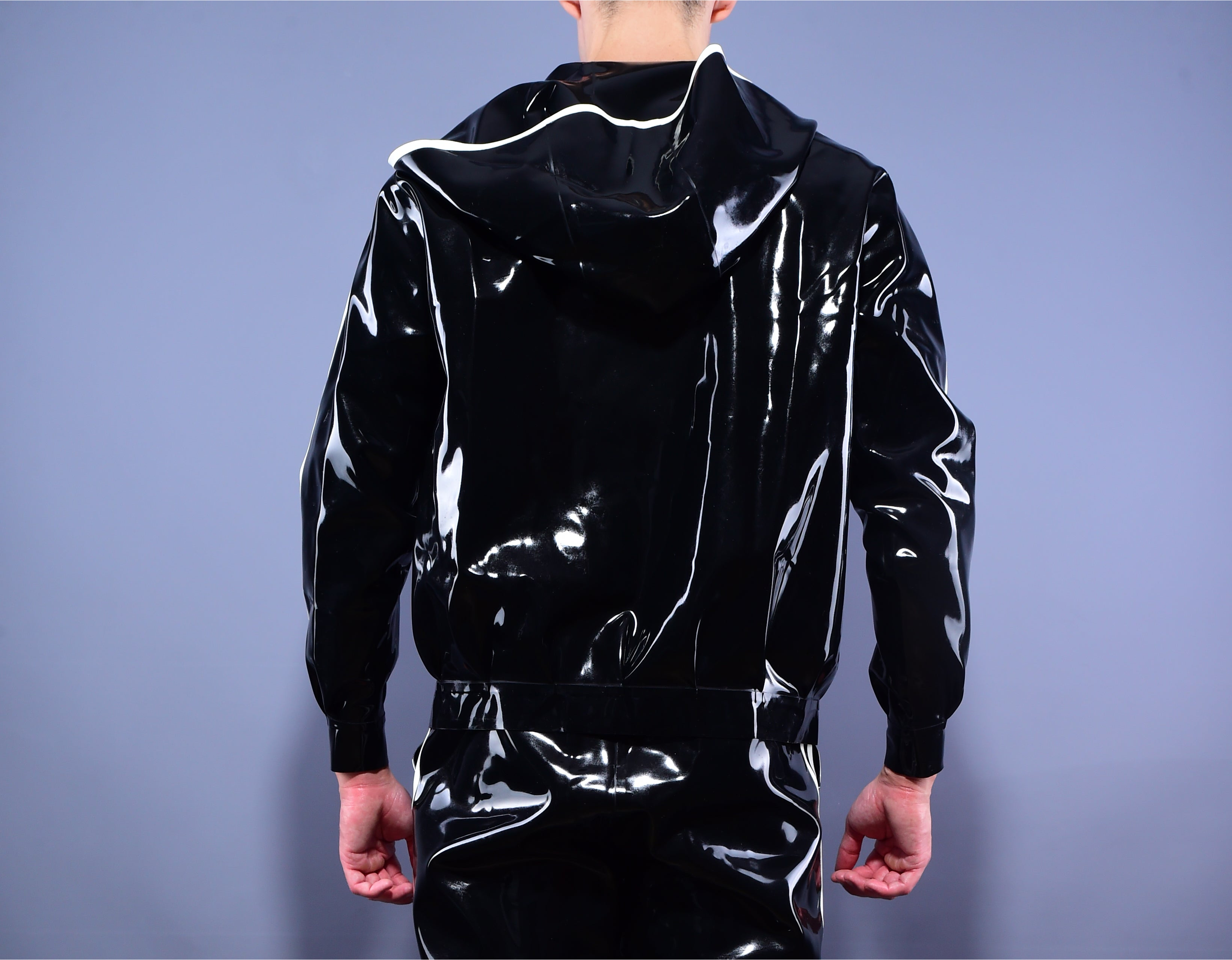 Trackline  Latex Hoodie