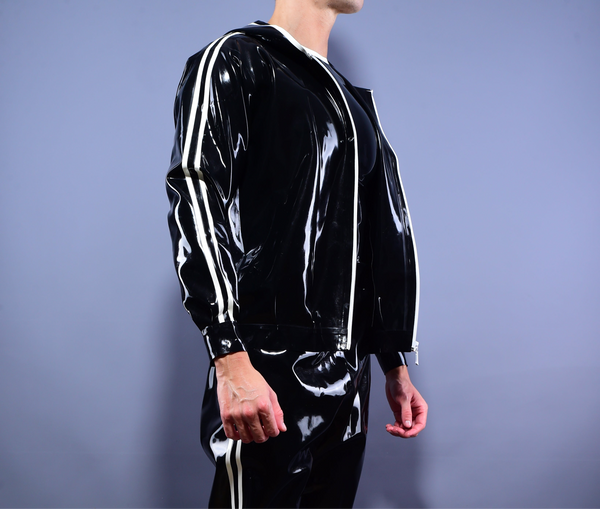 Trackline  Latex Hoodie