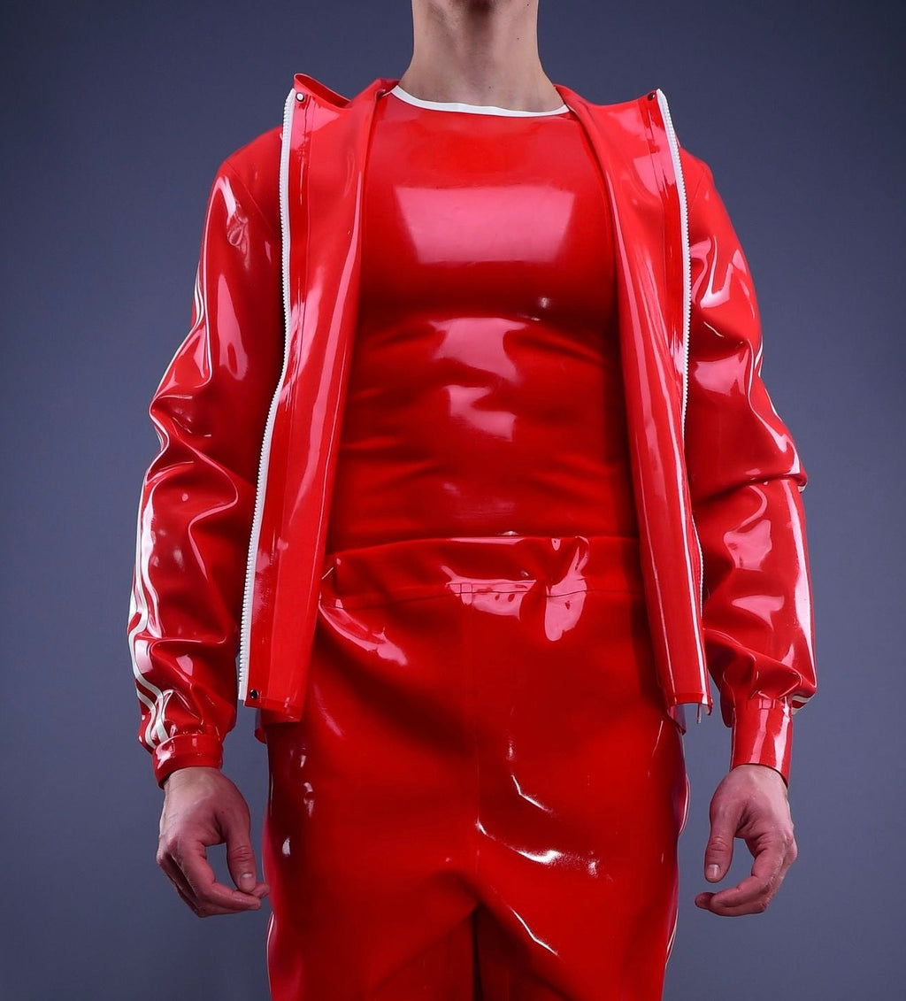 Trackline  Latex Hoodie Red Edition