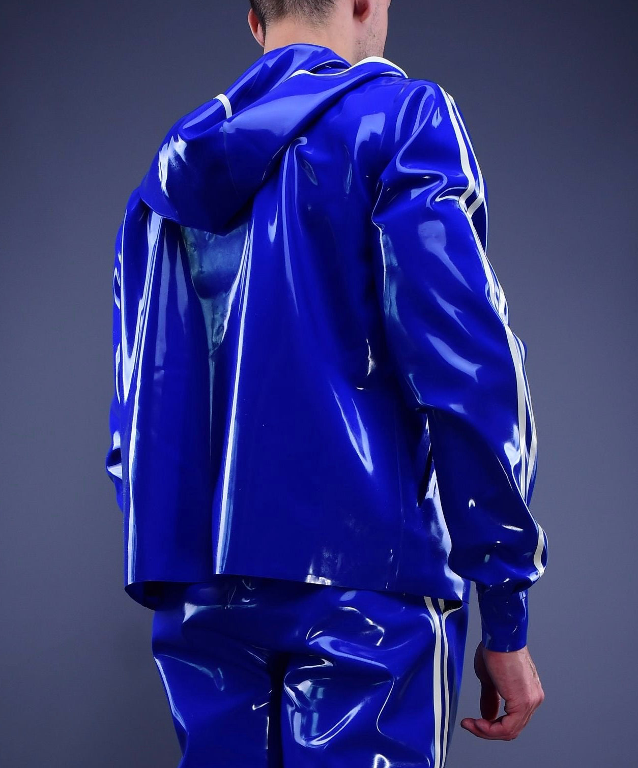 Trackline  Latex Hoodie Blue Edition