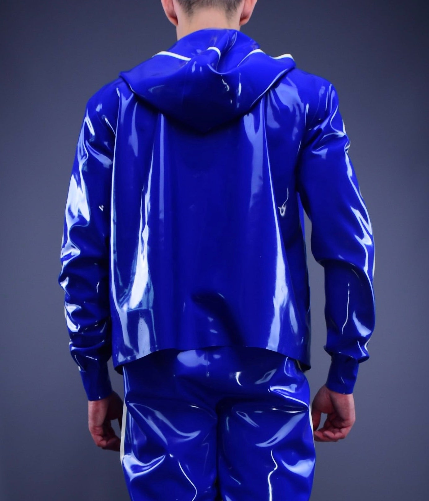 Trackline  Latex Hoodie Blue Edition