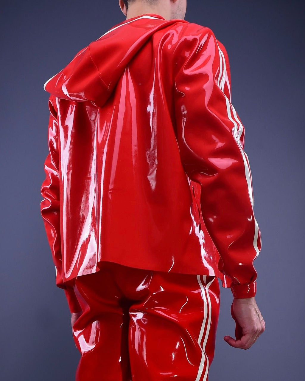Trackline  Latex Hoodie Red Edition