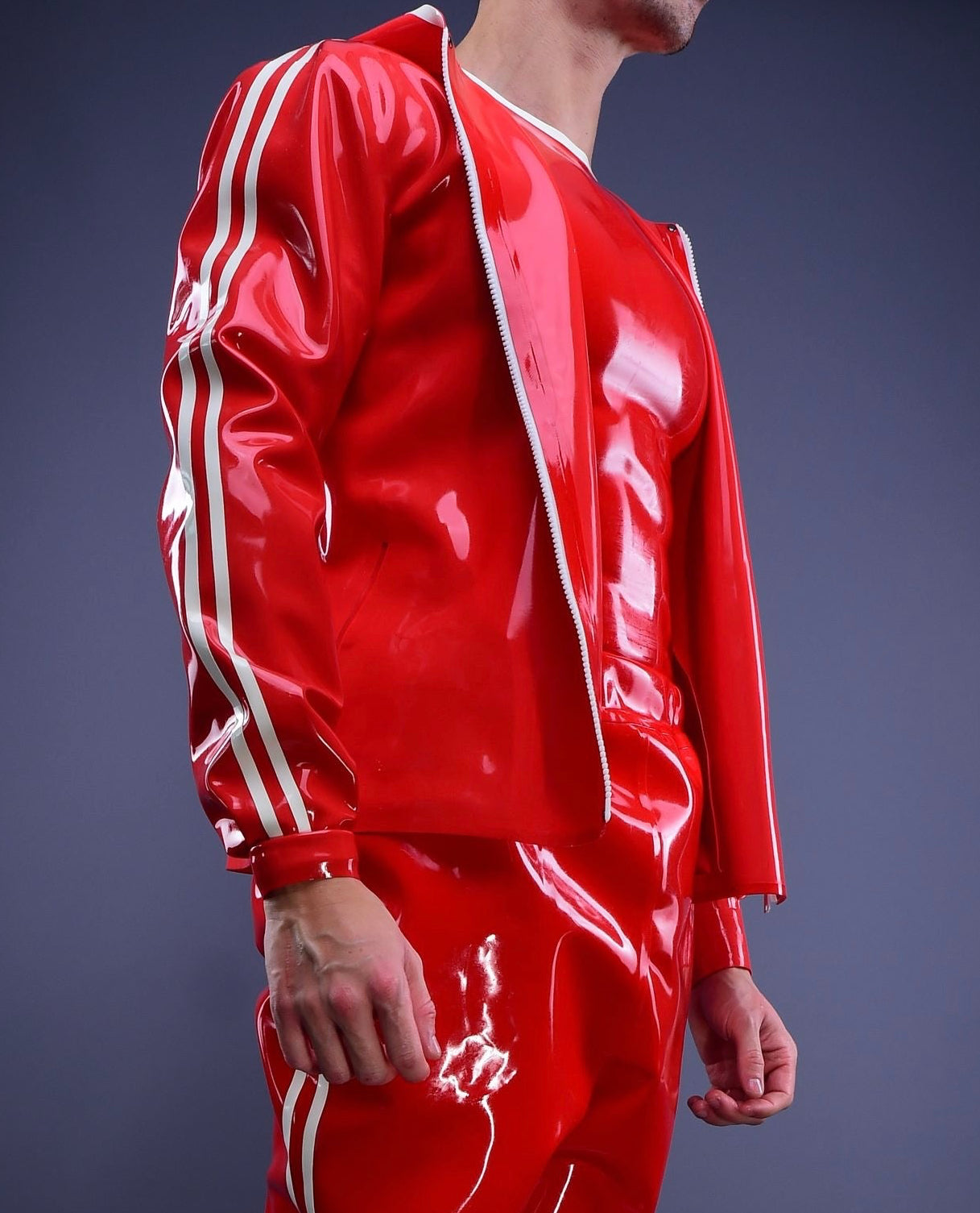Trackline  Latex Hoodie Red Edition
