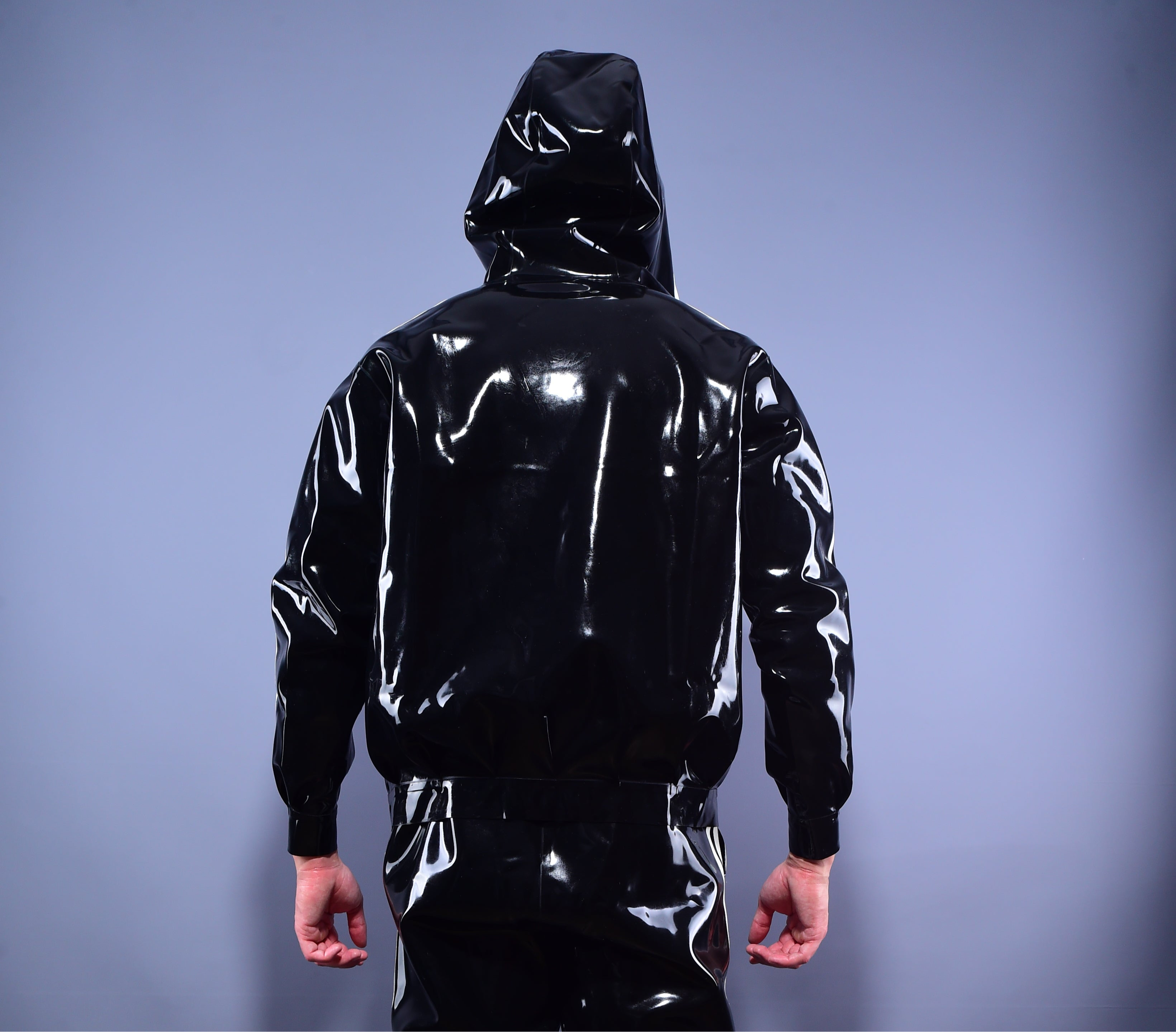 Trackline  Latex Hoodie