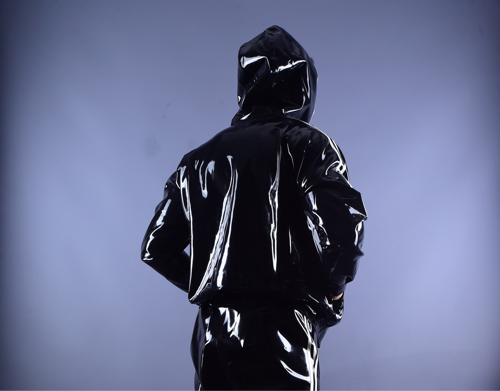 Trackline  Latex Hoodie