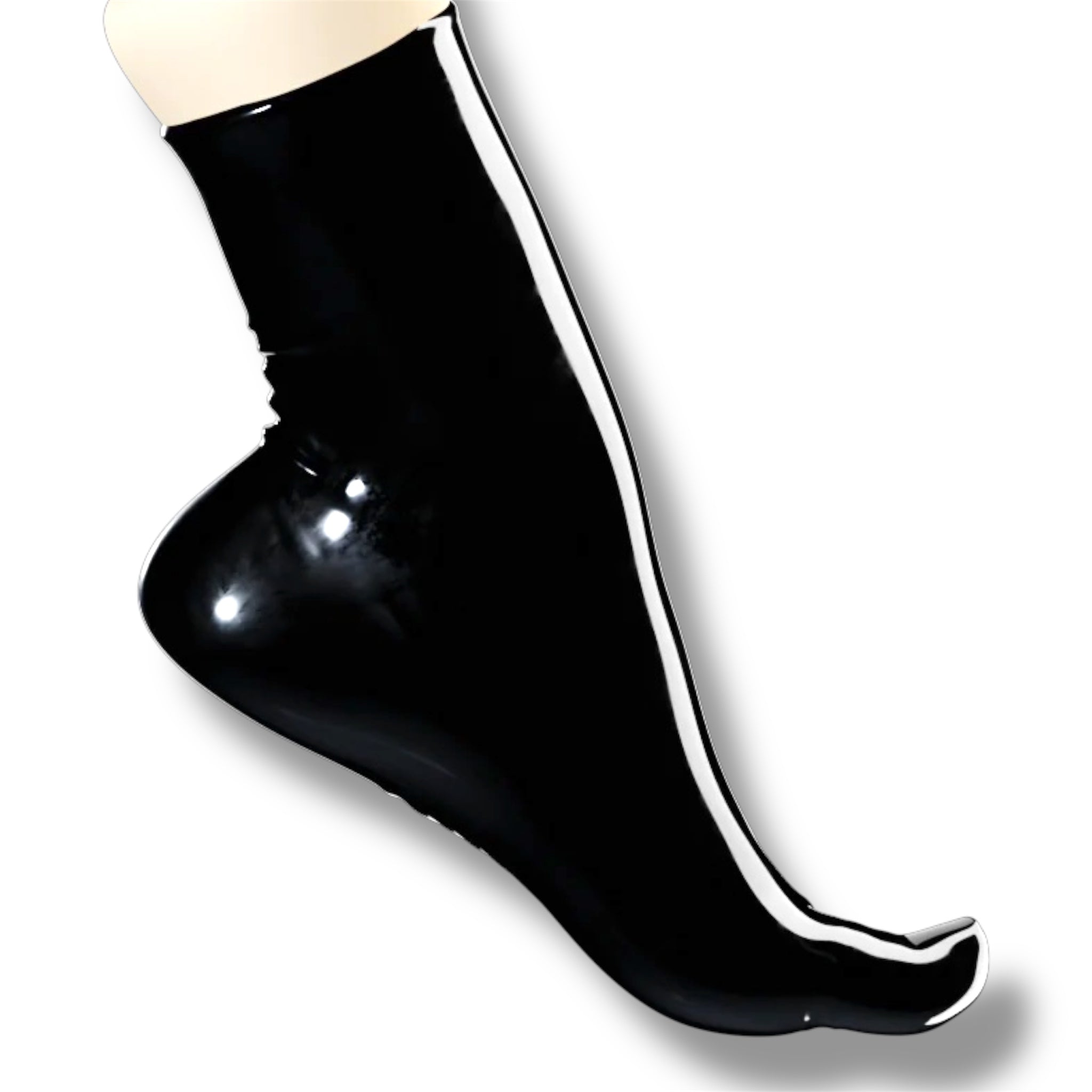 Ankle latex toe socks