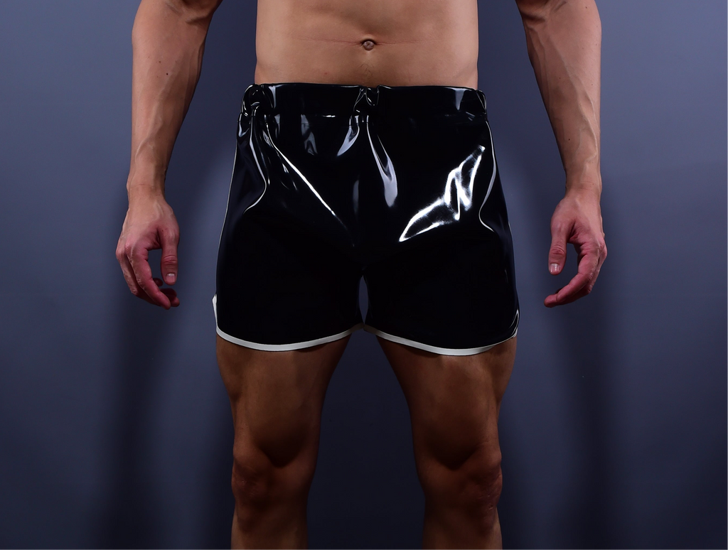 Trackline Latex Running Shorts