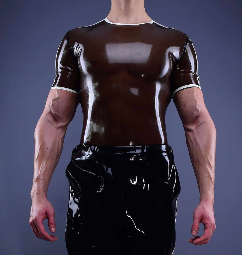 Trackline Latex T-Shirt Black Badge