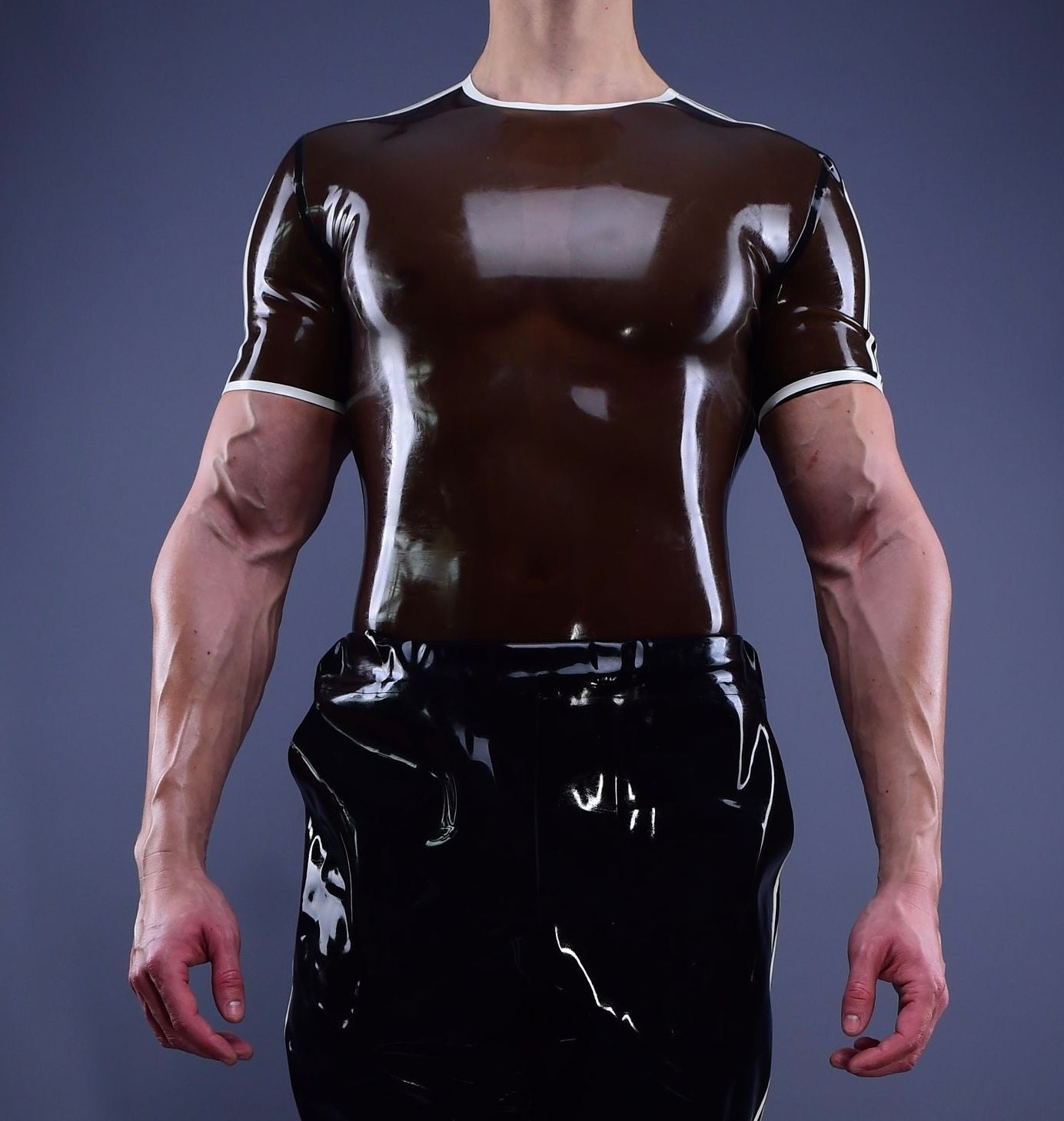 Trackline Latex T-Shirt Black Badge