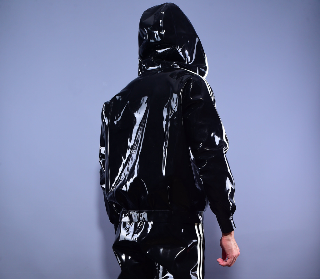Trackline  Latex Hoodie