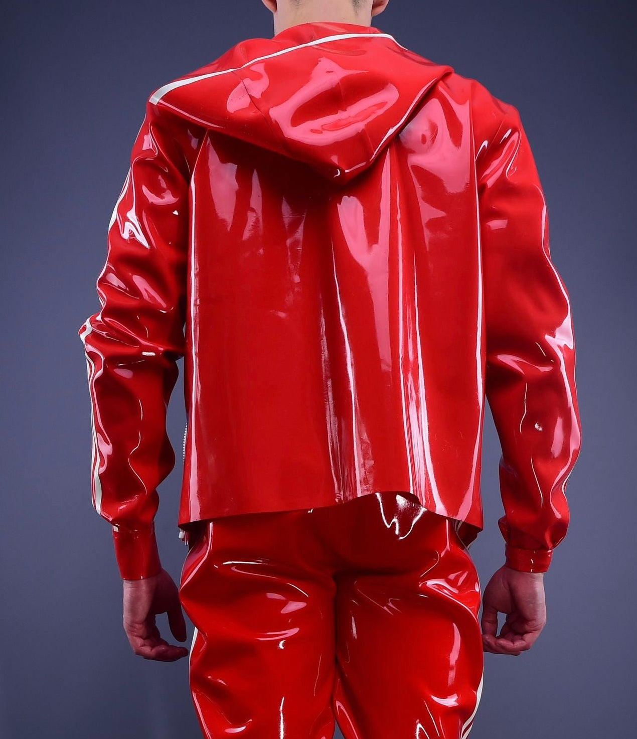 Trackline  Latex Hoodie Red Edition
