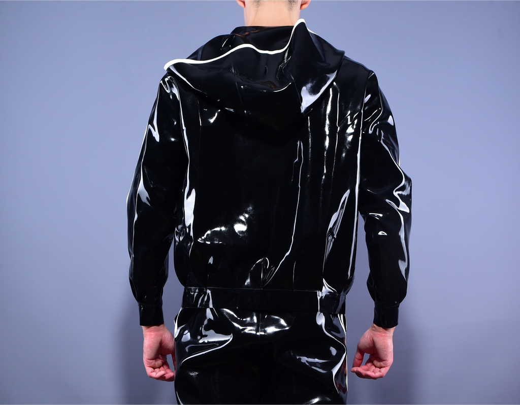 Trackline  Latex Hoodie