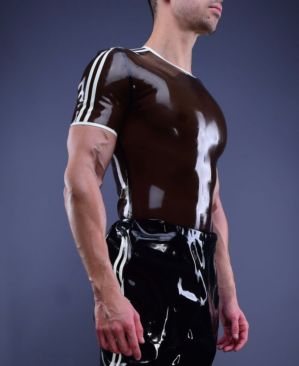 Trackline Latex T-Shirt Black Badge