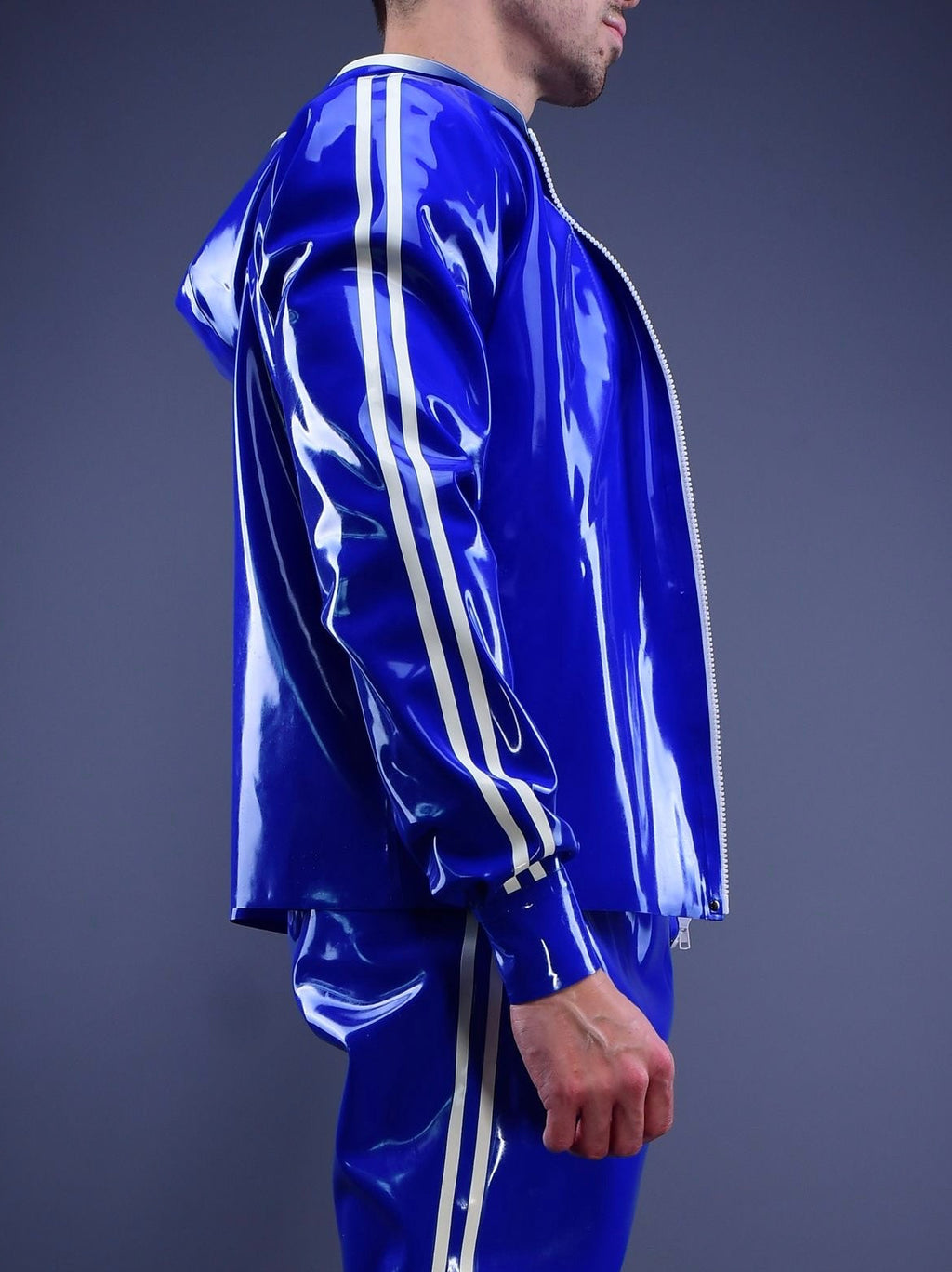 Trackline  Latex Hoodie Blue Edition