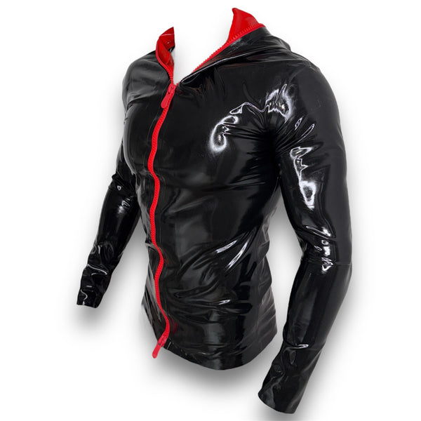 Latex Hooded Jacket